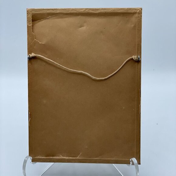 Vintage Hand Tinted Photograph Wilton Birches John Carleton Bicknell Maine Frame - Picture 2 of 8